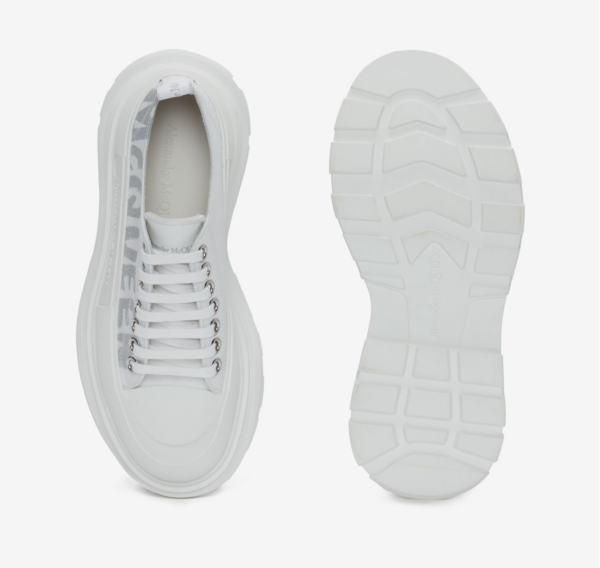 Giày Alexander Mc.Queen Tread Slick 'White Silver' - Ảnh 4