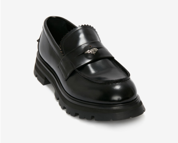 Giày Alexander Mc.Queen Seal Logo Loafer 'Black' - Ảnh 3