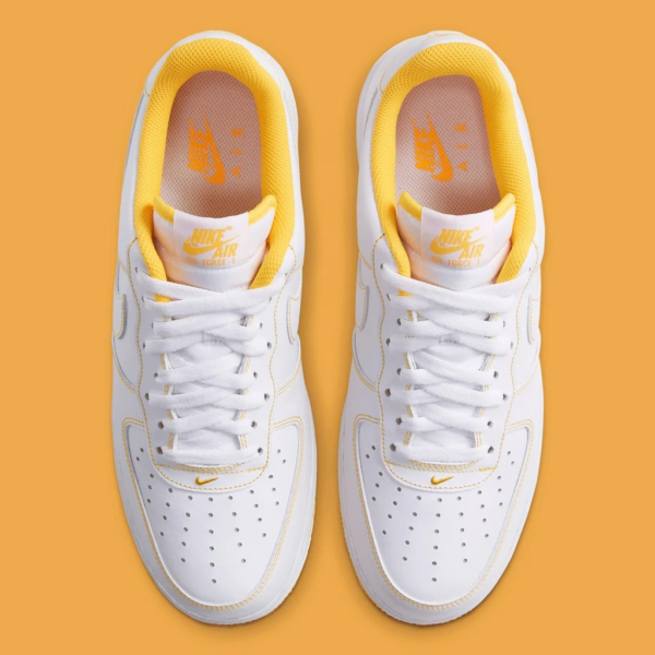 Giày Nike Air Force 1 '07 'Contrast Stitch White Laser Orange' CV1724-102 - Ảnh 5