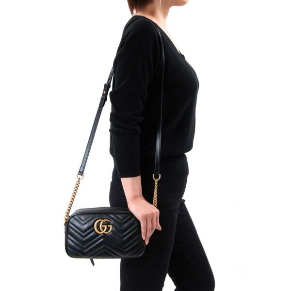 Túi Gucci GG Marmont Small Matelassé Shoulder Bag 447632-DTD1T-1000 - Ảnh 5