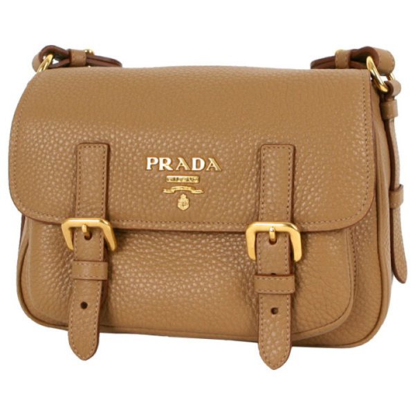 Túi Prada Camel Brown Sesamo Vitello Vit Dino Shoulder Bag 1BD092-UWL-F0A68 - Ảnh 5