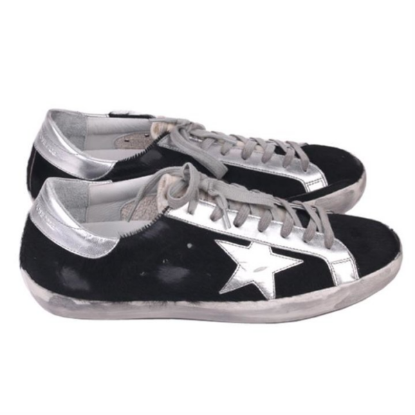 Giày Golden Goose Super Star Black Silver GARMS590-E59 - Ảnh 3