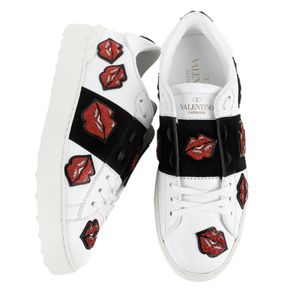 Giày Valentino Patch Open Sneakers QW1S0781 RHH E0M - Ảnh 4
