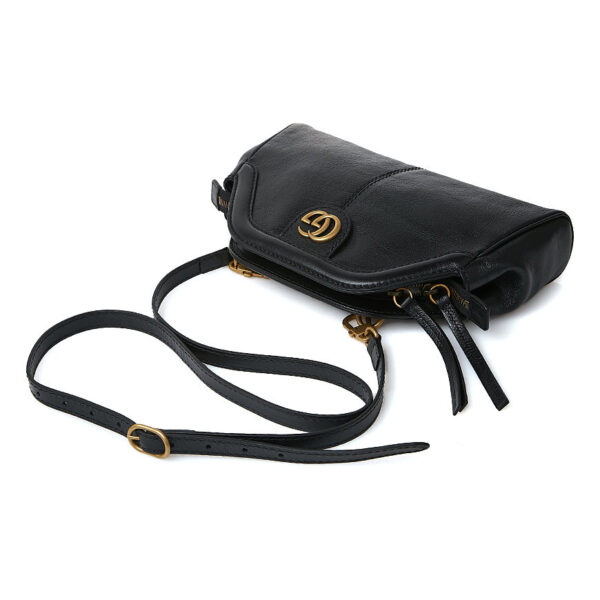 Túi Gucci Black Ladies Linea Leather Shoulder Bag 524620 0PL0T 1000 - Ảnh 7