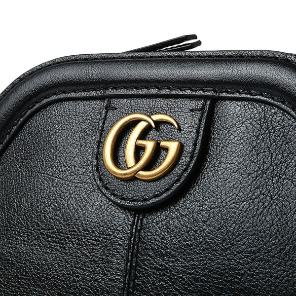 Túi Gucci Black Ladies Linea Leather Shoulder Bag 524620 0PL0T 1000 - Ảnh 3