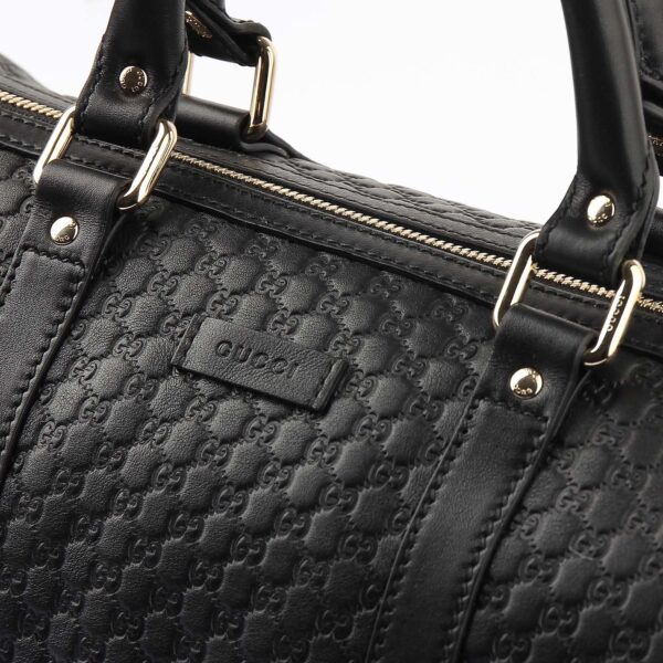 Túi Gucci Shima Leather Boston Bag 449646 BMJ1G 1000 - Ảnh 6