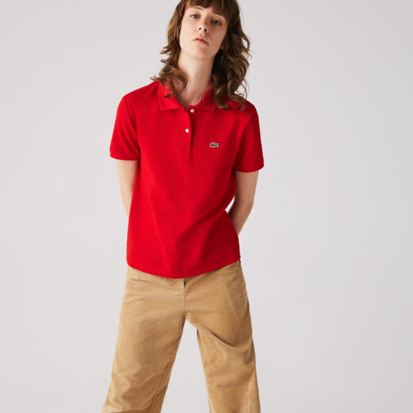 Áo Lacoste Women's 2-Button Short Sleeve Polo Shirt PF7839-20C-240 - Ảnh 2