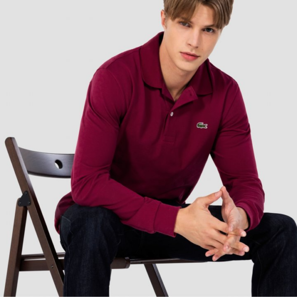 Áo Lacoste Men's Basic Long Sleeve Polo PH732E-20C-476 - Ảnh 4