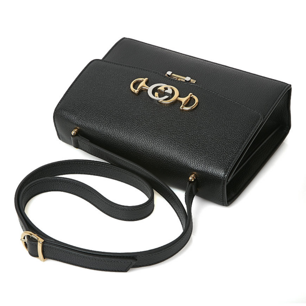 Túi Gucci Zumi Grained Leather Small Shoulder Bag 576388 1B90X 1000 - Ảnh 5