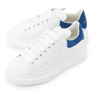 Alternative view of Giày Alexander McQueen Oversole Men's Sneakers 'White Blue' 625156-WHXMT-9086
