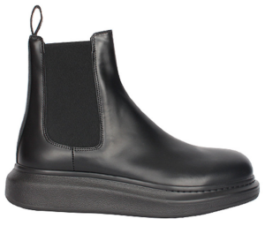 Giày Alexander McQueen Leather Chelsea Boots 'Black' 586198-WHX52-1000