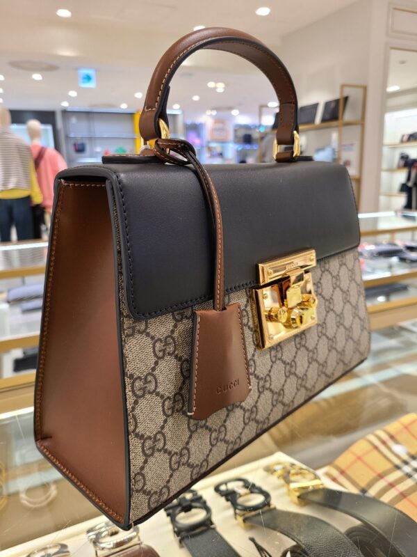 Túi Gucci Paddle Lock GG Supreme Top Handle 453188 1XGUK5BG314 - Ảnh 2