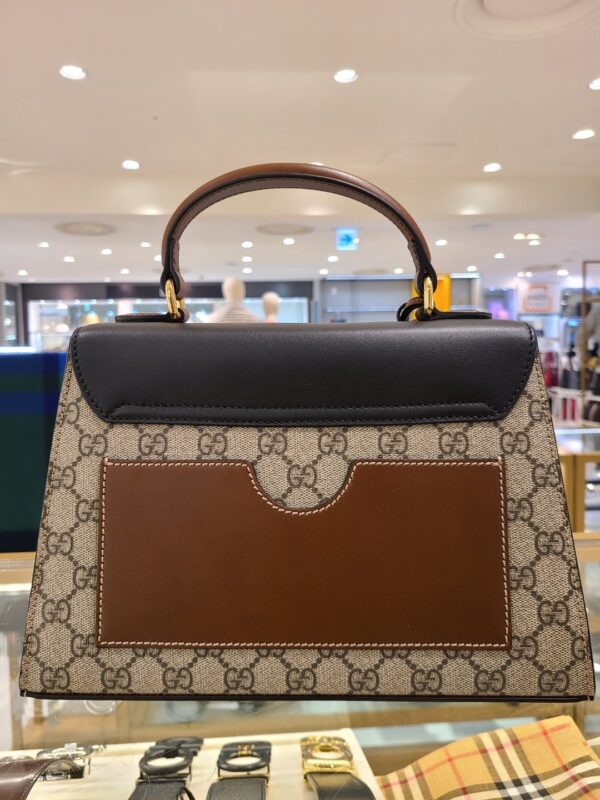 Túi Gucci Paddle Lock GG Supreme Top Handle 453188 1XGUK5BG314 - Ảnh 3