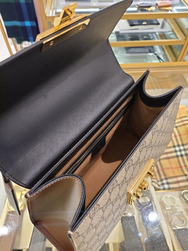 Túi Gucci Paddle Lock GG Supreme Top Handle 453188 1XGUK5BG314 - Ảnh 5
