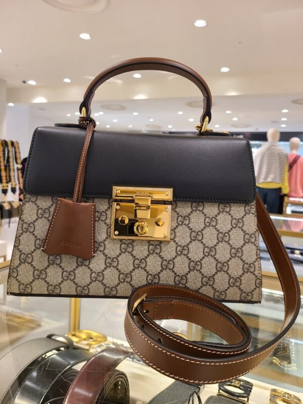 Túi Gucci Paddle Lock GG Supreme Top Handle 453188 1XGUK5BG314 - Ảnh 4