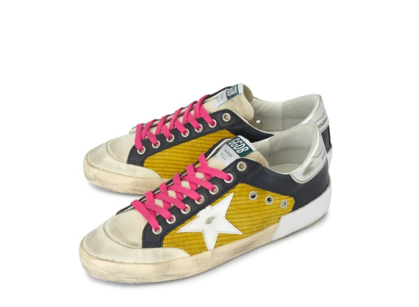 Giày Golden Goose Supper Star 'Yellow Black' GMF00107 F002091 81306 - Ảnh 3