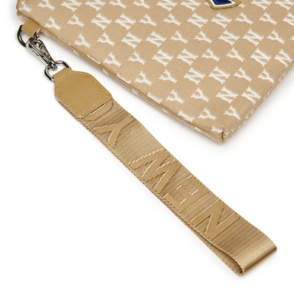 Túi MLB Monogram Pouch S New York Yankees Brown 3APOS012N-50BGD - Ảnh 5
