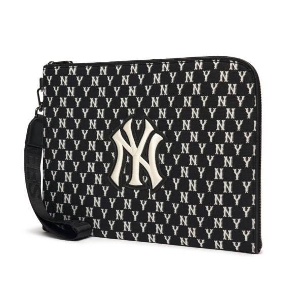 Túi MLB Monogram Pouch S New York Yankees Black 3APOS012N-50BKS - Ảnh 2