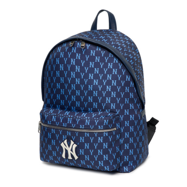 Balo MLB Monogram Backpack New York Yankees Blue 3ABKM012N-50NYL - Ảnh 2