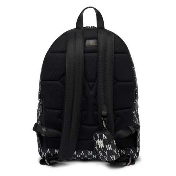 Balo MLB Monogram Backpack New York Yankees Black 3ABKM012N-50BKS - Ảnh 4