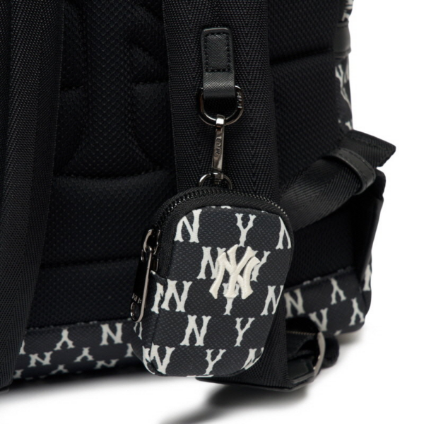 Balo MLB Monogram Backpack New York Yankees Black 3ABKM012N-50BKS - Ảnh 5