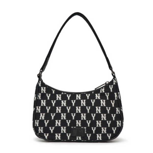 Túi MLB Monogram Hobo Bag New York Yankees Black 3ABQS012N-50BKS - Ảnh 3