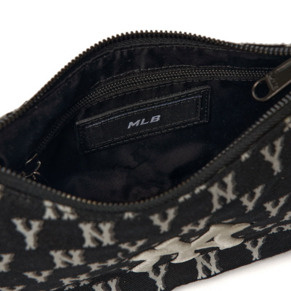 Túi MLB Monogram Hobo Bag New York Yankees Black 3ABQS012N-50BKS - Ảnh 5
