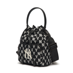 Alternative view of Túi MLB Monogram Jacquard Bucket Bag New York Yankees Black 3ABMS012N-50BKS