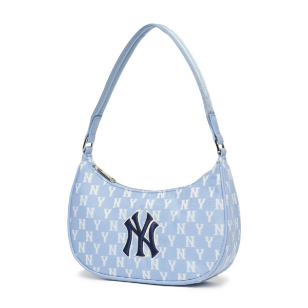 Túi MLB Monogram Hobo NY Yankees Blue 3ABQS012N-50BLL - Ảnh 2