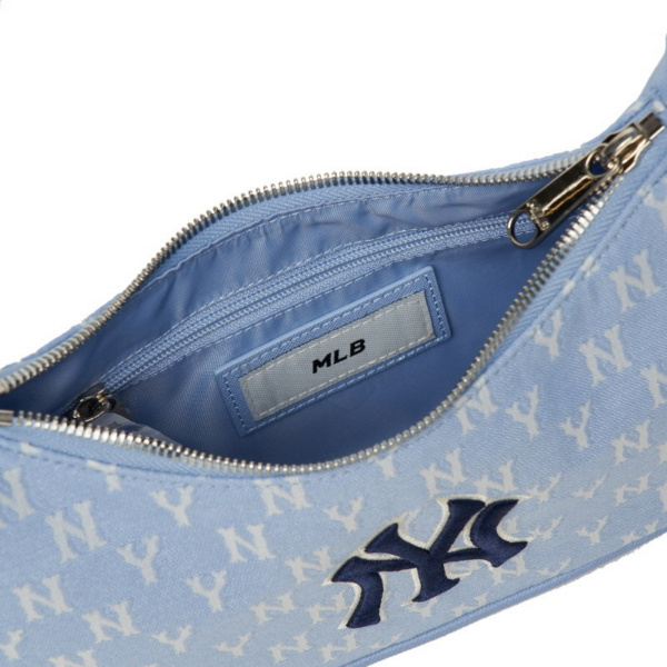 Túi MLB Monogram Hobo NY Yankees Blue 3ABQS012N-50BLL - Ảnh 5