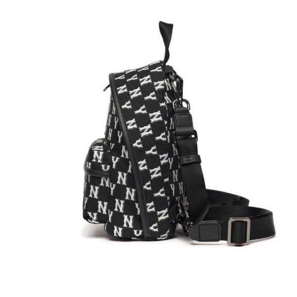 Balo MLB Monogram Mini Backpack New York Yankees Black 3ABKS012N-50BKS - Ảnh 3