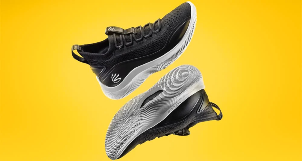 Giày Under Armour Curry Flow 8 Black White 3023085-002 - Ảnh 4