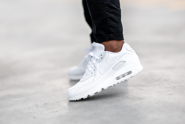 Giày Nike Air Max 90 'White Leather' 302519-113 - Ảnh 6