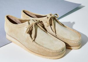 Giay Clarks Wallabee Cup 'White Nubuck' 261-58153