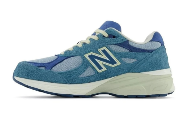 Giày New Balance Levi’s x 990v3 Made In USA 'Mallard Blue' M990LI3 - Ảnh 5