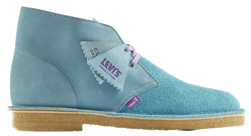 Giay Clarks x LVC Desert Boots 'Pale Blue' 261-60325