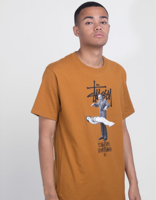 Áo Stussy Levitate Tee Caramel - Ảnh 4