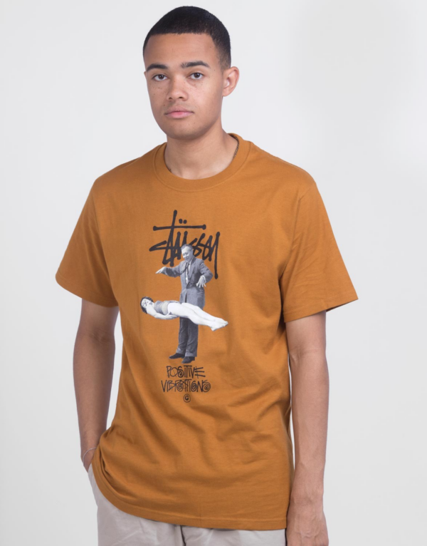Áo Stussy Levitate Tee Caramel - Ảnh 3