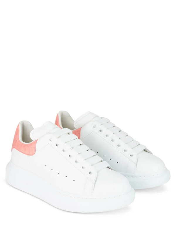 Giày Alexander McQueen Oversized Patent Pink Embossed Croco 553770-WIAF8-9414 - Ảnh 2