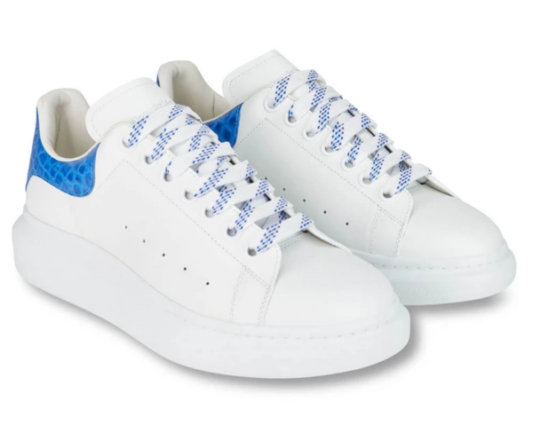 Giày Alexander McQueen Oversized Sneaker 'Ultramarine Crocodile' - Ảnh 4