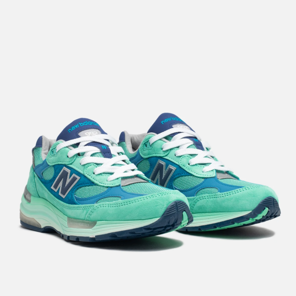 Giày New Balance 992 Made In USA 'Blue Silver Metallic' M992TB - Ảnh 4