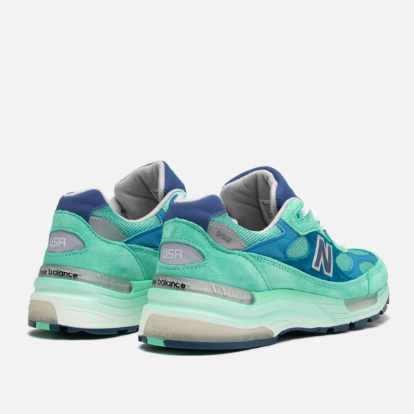 Giày New Balance 992 Made In USA 'Blue Silver Metallic' M992TB - Ảnh 5