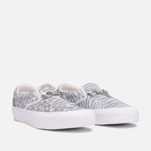 Giay Vans Needles x Vault Classic Slip-On V 'Animal Print White' VN0A3QXY2GT