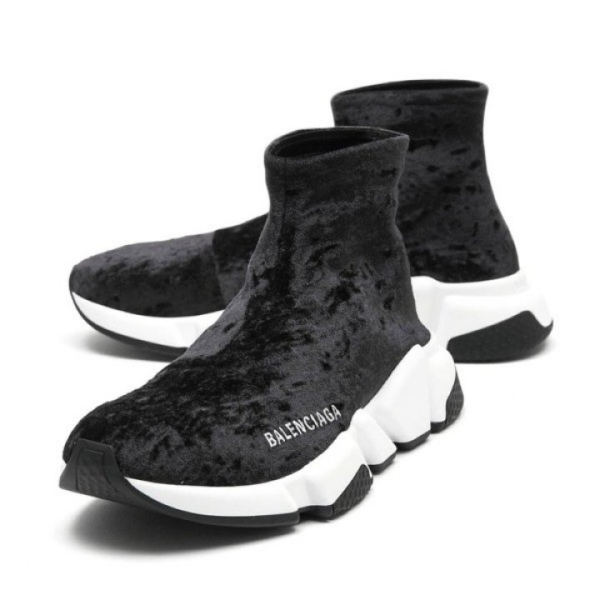 Giày Balenciaga Wmns Speed Trainer 'Crushed Velvet' 593169-W1I82-1021 - Ảnh 4