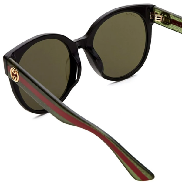 Kính Gucci Optyl Round Sunglasses 'Black' GG0035S-002 - Ảnh 3