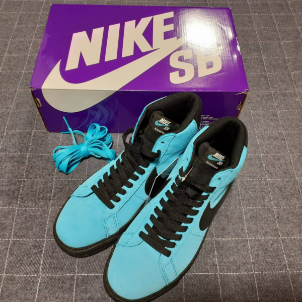 Giày Nike Zoom Blazer Mid SB 'Baltic Blue' 864349-400 - Ảnh 2