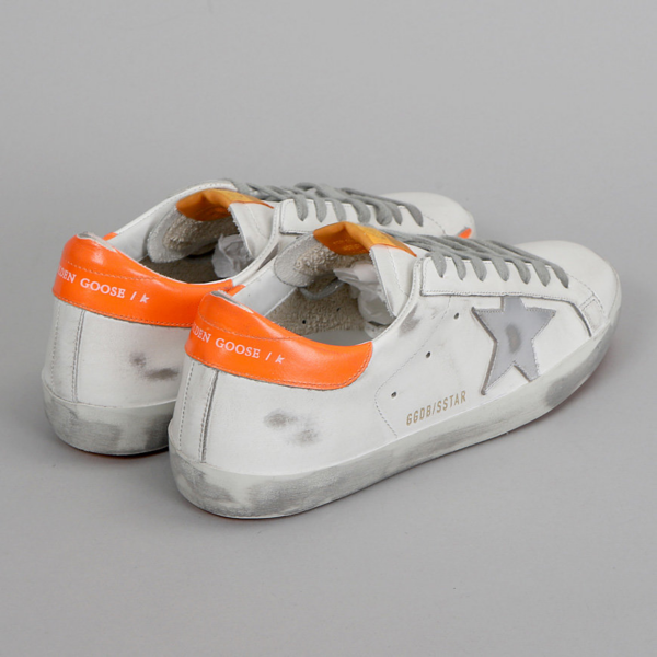 Giày Golden Goose Superstar 'White Orange Fluo' G36MS590-T84 - Ảnh 4