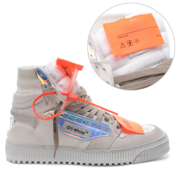 Giày Off-White Court High Iridescent FW19 OMIA065F19800039W-0118 - Ảnh 2
