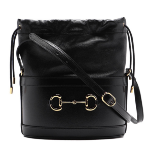 Alternative view of Túi Gucci Black Horsebit Bucket Bag 20FW 602118 1DBYG 1000