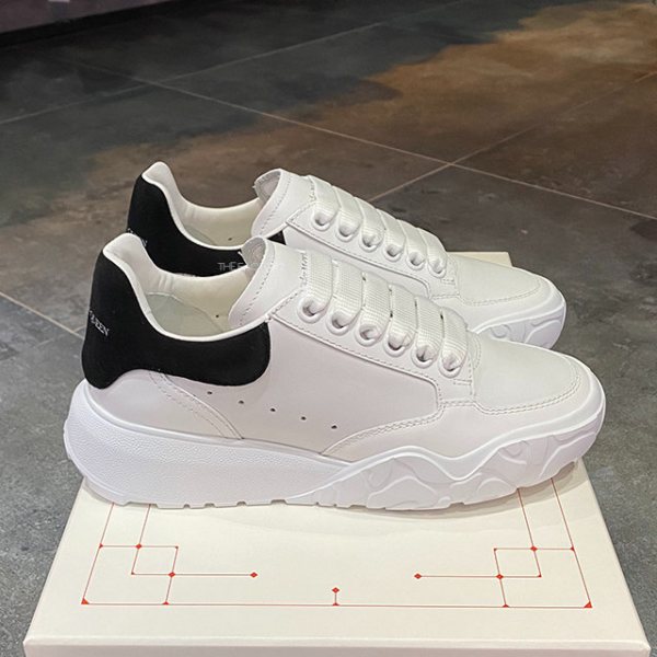Giày Alexander McQueen Court 'White Black' 633915-WHZ96-9061 - Ảnh 2